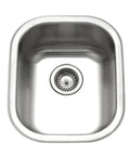 14 Inch Undermount Stainless Steel Kitchen Bar and Prep Sink Medium With Strainer Heavy Duty 18 Gauge T304 Built to Last