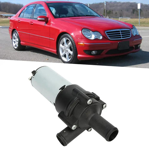 High Performance Electric Auxiliary Water Pump Cooling System Replacement For Mercedes Benz C Class Vehicles Includes C 230 C 240 C 280 C 32 AMG C 320 C 350 And C 55 Model Years 2001 To 2007 Oe Reference Number 2038350164 Durable Cooling Fan Motor Upgrade