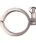 Tri-clamp hose clamp, 2.5-inch, stainless steel with wing nut