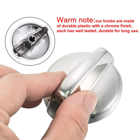 Replacement Burner Control Knobs For GE Range Cooktop Stovetop, Easy Fit Durable Knob Set demonstration in hand