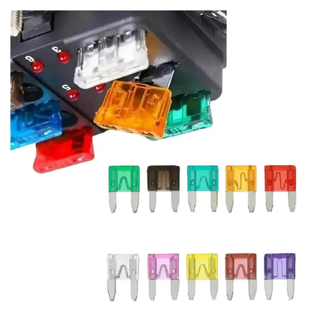 Blade Fuse Assortment Kit For Cars Trucks And Motorcycles With Box 180 300Pcs, showing various colored fuses on white background