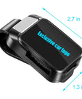 Car Sunglasses Holder Sun Visor Clip For BMW Series Interior Accessories, lightweight durable ABS, exclusive car logo.