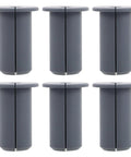 Six Pack Silicone Wall Cable Grommets Perfect For Taming Messy Wires And Keeping Your Office Or Home Sock-Free With High Heat Resistant Cord Hider Bushings That Look Clean grey silicone wall cable grommets, 6 pack