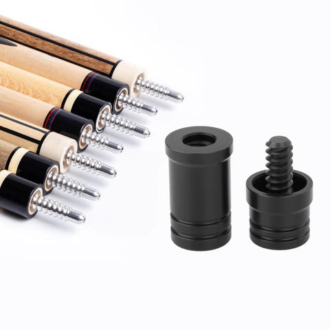 Pro Grade Joint Protector Set For Pool Cues That Shields Shaft And Joint Threads Prevents Joint Pin And Collar Chips Fits 3/8 By 10 And 22 By 55mm displayed with pool cue joints