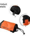 Climb Ready Gear Bag For Rock Climbing And Tree Climbing with adjustable rope storage belt, water resistant, orange, 5L capacity