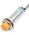 8mm Detection Inductive Proximity Sensor Switch LJ18A3-8-Z/BY PNP Normally Open 3-Wire Cylinder Type with orange tip and wires