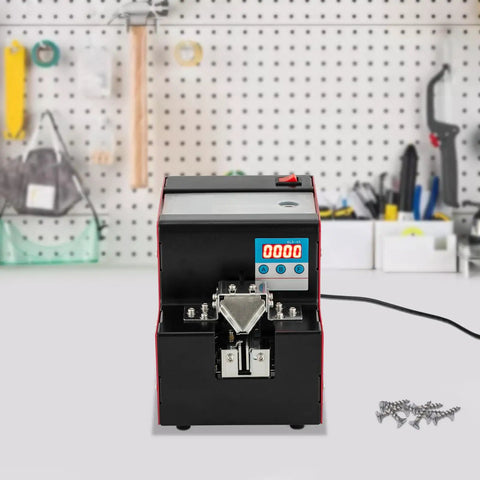 Heavy Duty Automatic Screw Feeder And Track Adjustable Screw Arranging Machine With LCD Display for precise counting.