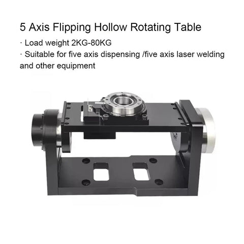 Badass Full Power 5th Axis CNC Hollow Rotary Table With Bullseye Accuracy Servo Platform Ripping Through Two Hundred RPM, viewed from the side.