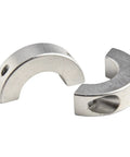 Ultra 25mm Double Split Shaft Collar Clamp Kit Built Rock Solid With Premium Aluminum Alloy Featuring M6 Screws For Accurate Shaft Positioning Reliable Spacers For Gears And Pulleys Hold Tight Without Slippage Heavy Industrial Use Always. 25mm split aluminum shaft collar clamp, shown open