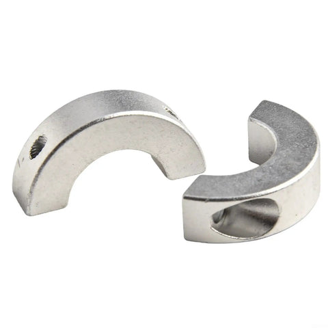 Ultra 25mm Double Split Shaft Collar Clamp Kit Built Rock Solid With Premium Aluminum Alloy Featuring M6 Screws For Accurate Shaft Positioning Reliable Spacers For Gears And Pulleys Hold Tight Without Slippage Heavy Industrial Use Always. 25mm split aluminum shaft collar clamp, shown open