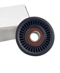 Heavy Duty Accessory Drive Belt Idler Pulley For Subaru Brz 2013 To 2020, CNC machined, black, with a central bearing.