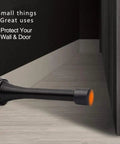 30 Pack Rubber Door Stopper Tips Replacement Caps, Durable Silicone Bumpers For Wall And Floor Protection shown installed