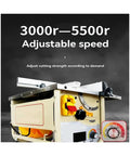 Badass Portable Woodworking Table Saw With Beefy Electric Motor And Quick 45 Degree Fence Locks For Dust Free Diy Carpentry And Slick Finish Cuts Around The House Today with adjustable speed control.