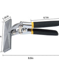 6 Inch Offset Hand Seamer For Sheet Metal With Precision Quarter Inch Increment Markings For Bending And Flattening Metal In Tight Spaces, Durable Pliers For Everyday Metalworking
