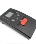 Heavy Duty Front Panel Assembly For Intermec PM42 Thermal Label Printer, Built Like A Tank Replacement Part 50124625 002, black surface with touch buttons.