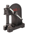 Straight Up Heavy Duty 1 Ton Manual Arbor Press For Riveting And Bearing Punching With Rock Solid Carbon Steel Construction, close up view.