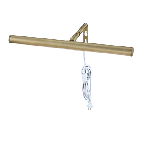 14 Inch Adjustable LED Picture Light In Antique Brass Dope Wall Art Lighting with plug-in cord