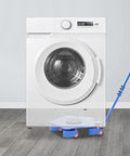 Heavy Duty Machinery Mover Dolly Set With Eight Thousand Pound Capacity And Smooth Rolling Swivel Wheels for moving washing machine.