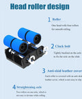 Detailed view of head roller design for Heavy Duty Furniture Lifters With Smooth Glide Rollers, adjustable for cabinet setup.