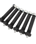 Greaseable Trailer Spring Shackle Bolts Nine Sixteenth Inch By Three Inch With Lock Nuts Knurled Shoulder Heavy Duty Steel Six Pack For 2000 3500 5200 6000 7000 Lb Trailer Axles And Leaf Spring Mounts
