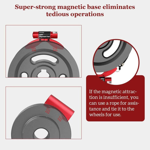 Laser Alignment Tool For Precise BDS Displacement Diagnosis With Magnetic Base on gray machinery