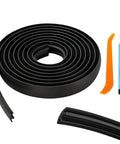 Stop That Highway Howl With Universal Roof Rack Crossbar Rubber Strip Insert roll, 0.9 x 118.11 inches, black, noise-dampening