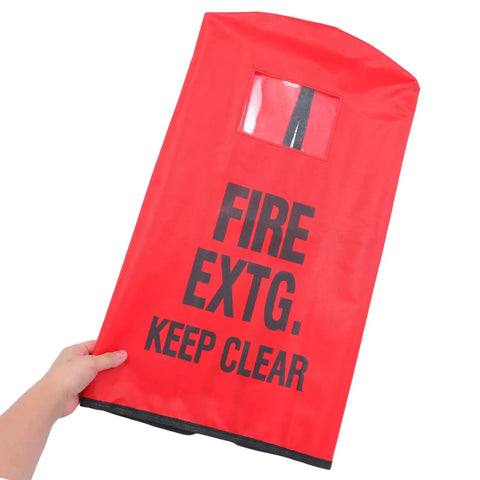 Rugged Outdoor Fire Extinguisher Cover With Quick Install Mount And Inspection Tag Pocket For Wall Or Truck Mount Weatherproof