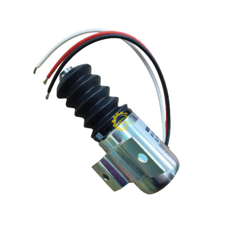 12 Volt Push Solenoid For Trombetta Systems Replacement 12V Shutoff Solenoid Aftermarket New Condition, plug-and-play wires visible