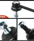 A-Premium sway bar link kit, 4-piece for front and rear; close-ups of ball-joint end, bolt and threaded stud.