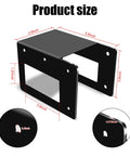 4 Pack Firewood Storage Rack Brackets For Indoor Outdoor Use, Adjustable Heavy Duty Powder Coated Steel Log Holder dimensions