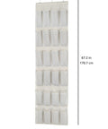Hassle Free Over The Door Hanging Shoe Organizer Featuring Twenty Four Breathable Mesh Pockets For Sneakers Fresh Kicks And Sandals, 67.2 in tall