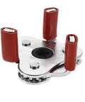 Heavy Duty Smoke Transducer Head Removal Tool For Rapid Sensor Swap And Quick Disconnect Setup Effortlessly Slash Downtime During Routine Building Maintenance With This No Sweat Pro Grade Solution. Close-up of tool with red grips.