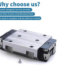 FLS extended slider guide block, single slide unit with sealed ball bearing, precision CNC machinery use.