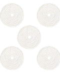 White Cotton Buffing Wheel For Jewelry And Metal Polishing 4 Inch Pro Grade Shine With Mirror Finish Safe On Jade Use With Polishing Paste