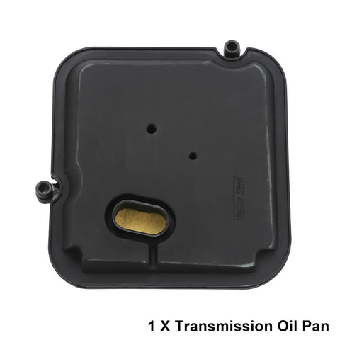 Black 42RLE Transmission Oil Pan Kit With Filter And Gasket Fits Wide Range Of SUVs And Trucks Replaces 68059549AA And 52852912AC