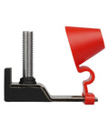 Side view of 90A Marine Battery Fuse And Terminal Block Combo Pack for Boats with visible red cap and metal terminal.