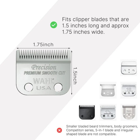 Universal Clipper Guard Kit For Trimmers, 10 Pcs Coded Cutting Guides From 1 Sixteenth To 1 Inch, blade measurements diagram