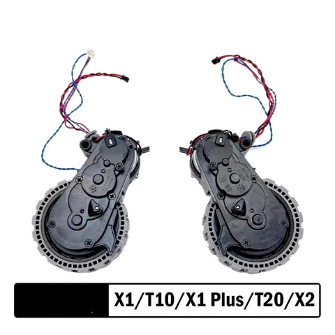Pair of left and right gray wheels for Ecovacs Deebot X1/T10/X1 Plus/T20/X2 vacuum robots