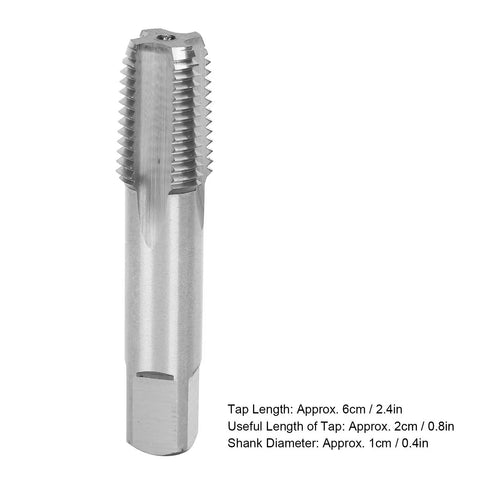 1/4-18 High Hardness HSS Tap For Stainless Steel, Cast Iron, Alloy Steel And Carbon Steel - Pro Grade, Heavy Duty Manual Threading Tool For Precise Metalworking And Hardware Repair, close-up