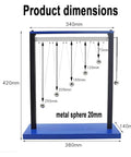 Dimensions of Forced Vibration And Resonance Demonstrator For Physics Teaching Pendulum Resonance Demonstration Kit With 20mm Metal Ball And 5 Steel Balls Metal Construction Classroom Friendly Hands On Learning Tool