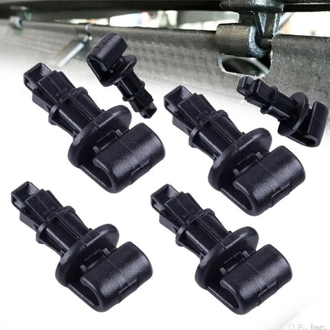 Sun Shade Clip Kit 6 Pcs For Honda Odyssey 2005 2010 Sunshade Hooks Sliding Door Clips 83715 SHJ A21ZA, black thermoplastic