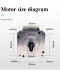 Size diagram for Beefed Up Brushless Servo Motor For Woodworking Tools 1100W 220V With Knob Speed Control Belt Sander Lathe And Letter Saw Industrial Power Unit Heavy Duty
