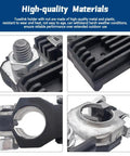 Close-up view of Heavy Duty Battery Positive Terminal Cable With Fusible Link For Hyundai Kia Models, showing durable metal and plastic components.