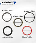 Heavy Duty Hydraulic Cylinder Seal Kit for Loader Lifting Cylinders Compatible With 7106 7108 7308 Case IH L130 Front Loader OEM 9600670 9600669 Replacement Seals, shown with five seals of varying sizes and colors.