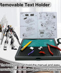Go-To Portable Workbench With Drawer And Pliers Rack For Cutting And Assembly, Foldable Craft Table With model tools