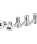 Twenty Piece Set Of Ten By Thirty Two Thread Per Inch Three Eighths Inch Flat Head Socket Cap Screws In 304 Stainless Steel, Full Thread