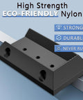 High strength eco-friendly nylon ten pack deck railing bracket connectors for 2x4 posts 1.5 by 3.5 inch with seventy screws.