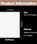 White Self-Adhesive Vinyl Siding Patch Kit With 20 Patches each measuring 6.3 x 4.75 inches made of durable PVC material