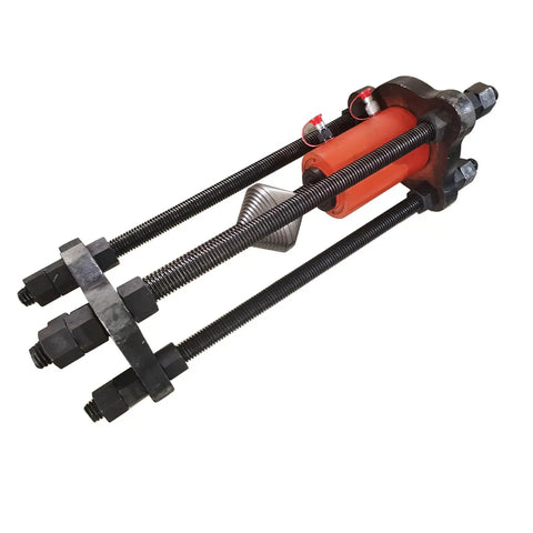 70 Ton 110V Electric Hydraulic Pump For Excavator Undercarriage Track Pin And Bushing Extraction With Heavy Duty Chain Pressing Kit showing hydraulic press components.