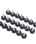 M6 Threaded Furniture Glide Pads With PTFE Levelers, 20 Pack Antislip Sliders shown at angle